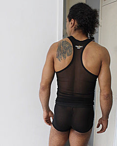 Sexy sheer men’s vest and boxers/ full set - Jerome Prince